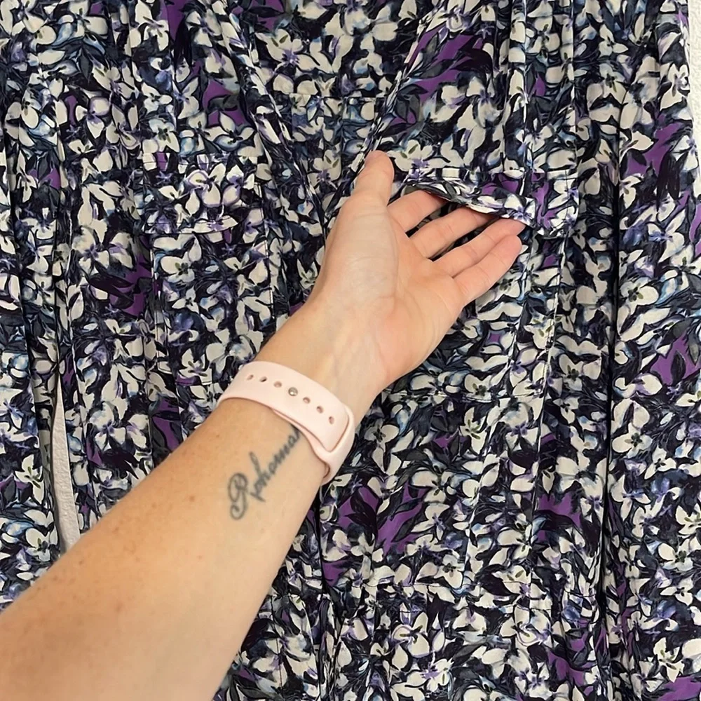 Rebecca Taylor| Silk Shift Dress| Multi color size 4 - Picture 8 of 10